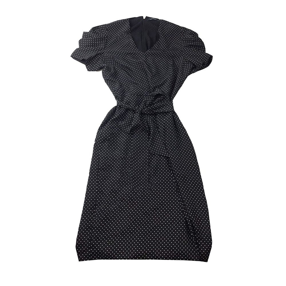 LAUREN RALPH LAUREN Womens Polka Dot Sheath Dress Size 12